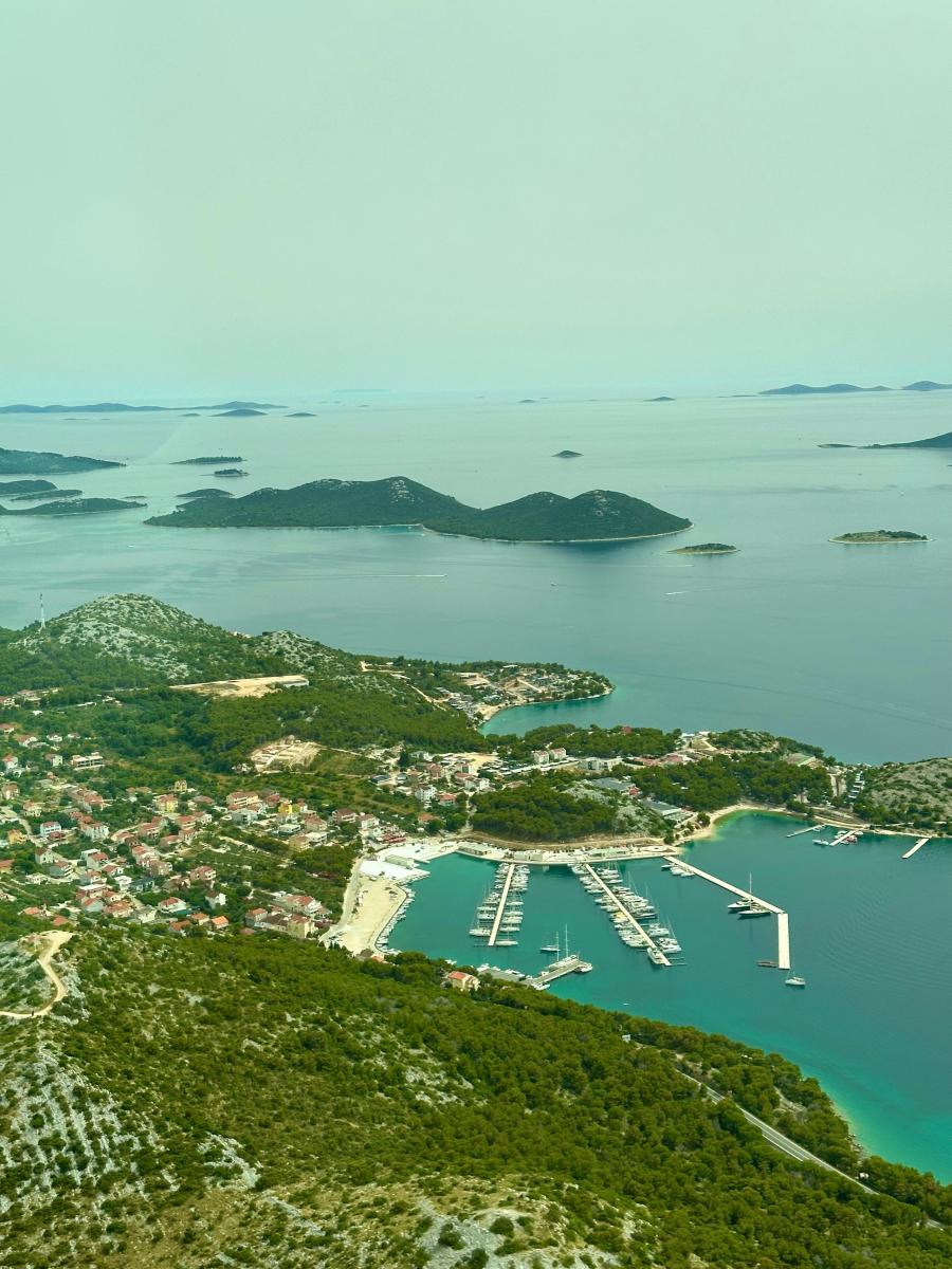 Panoramic flight from Zadar
